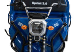 Triciclu Cargo electric BLADE Sprint 3.0 - 2000W, 25 km/h, autonomie pana la 70 km, baterie plumb-acid 72V 45Ah, capacitate maxima 600 kg, fara permis, culoare albastru
