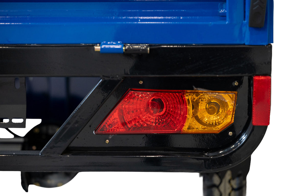 Triciclu Cargo electric BLADE Sprint 3.0 - 2000W, 25 km/h, autonomie pana la 70 km, baterie plumb-acid 72V 45Ah, capacitate maxima 600 kg, fara permis, culoare albastru