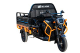 Triciclu Cargo electric BLADE Sprint 3.0 - 2000W, 25 km/h, autonomie pana la 70 km, baterie plumb-acid 72V 45Ah, capacitate maxima 600 kg, fara permis, culoare negru+portocaliu