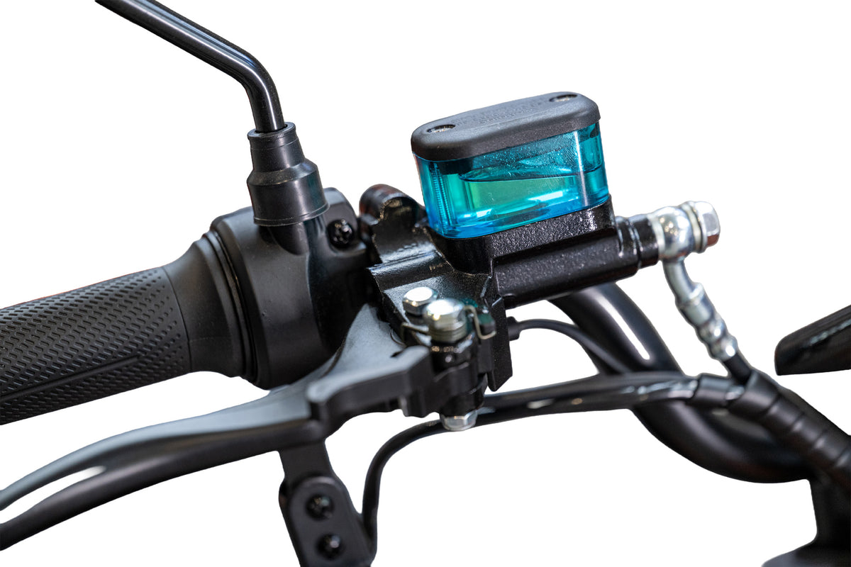 Triciclu electric BLADE DUO MAX 11, 1200W, 60V 20Ah, 25 km/h, fara permis, autonomie 50 km, 3+1 viteze, portocaliu-negru