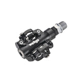 PEDALE WELLGO - M094B  -  Aluminiu  - Ax Cr-Mo  -  80.6x65.3x33.8mm  -  Negru  - 318g  -  Bucsa DU 