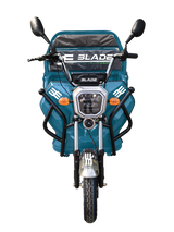Triciclu Cargo electric BLADE Sprint 3.0 - 2000W, 25 km/h, autonomie pana la 70 km, baterie plumb-acid 72V 45Ah, capacitate maxima 600 kg, fara permis, culoare albastru