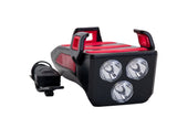 FAR LED PENTRU BICICLETA CU SUPORT PENTRU TELEFON SI CLAXON REINCARCABIL USB