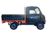 Masina Pickup Cargo electric fara permis BLADE - CARGO PRO 12, 3000W, 25 km/h, 72V 100Ah, 800 kg sarcina, autonomie 100 km, negru-portocaliu
