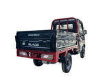 Masina Pickup Cargo electric fara permis BLADE - CARGO PRO 12, 3000W, 25 km/h, 72V 100Ah, 800 kg sarcina, autonomie 100 km, negru-rosu