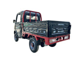 Masina Pickup Cargo electric fara permis BLADE - CARGO PRO 12, 3000W, 25 km/h, 72V 100Ah, 800 kg sarcina, autonomie 100 km, negru-rosu