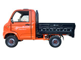 Masina Pickup Cargo electric fara permis BLADE - CARGO PRO 12, 3000W, 25 km/h, 72V 100Ah, 800 kg sarcina, autonomie 100 km, portocaliu-negru