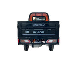 Masina Pickup Cargo electric fara permis BLADE - CARGO PRO 12, 3000W, 25 km/h, 72V 100Ah, 800 kg sarcina, autonomie 100 km, portocaliu-negru