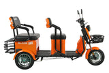 Triciclu electric Blade TRIP X2 2000 W, 25 km/h, autonomie pana la 70 km, baterie plumb- acid 72 V 20 Ah, greutate maxima 160  kg, Fara permis, negru-portocaliu