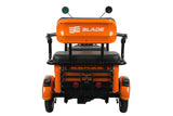 Triciclu electric Blade TRIP X2 2000 W, 25 km/h, autonomie pana la 70 km, baterie plumb- acid 72 V 20 Ah, greutate maxima 160  kg, Fara permis, negru-portocaliu