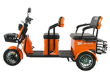 Triciclu electric Blade TRIP X2 2000 W, 25 km/h, autonomie pana la 70 km, baterie plumb- acid 72 V 20 Ah, greutate maxima 160  kg, Fara permis, negru-portocaliu