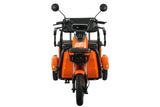 Triciclu electric Blade TRIP X2 2000 W, 25 km/h, autonomie pana la 70 km, baterie plumb- acid 72 V 20 Ah, greutate maxima 160  kg, Fara permis, negru-portocaliu