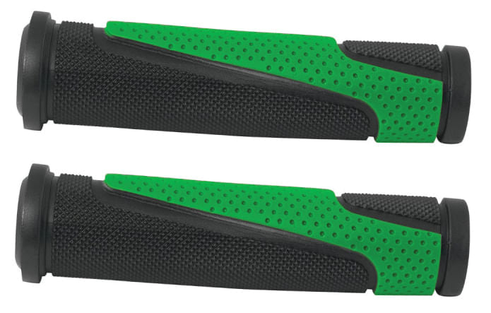 MANSOANE - CAPER  -  TPR Forma ergonomica Anti-alunecare  -  Bi-Color Negru - Verde  -  130mm 