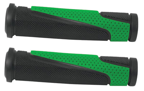 MANSOANE - CAPER  -  TPR Forma ergonomica Anti-alunecare  -  Bi-Color Negru - Verde  -  130mm 