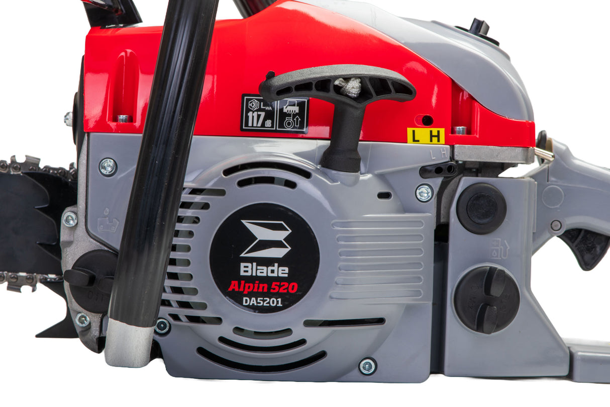 *Promo* Drujba pe benzina BLADE Alpin 520 - 5CP, 2 lame si 2 lanturi- Accesorii incluse