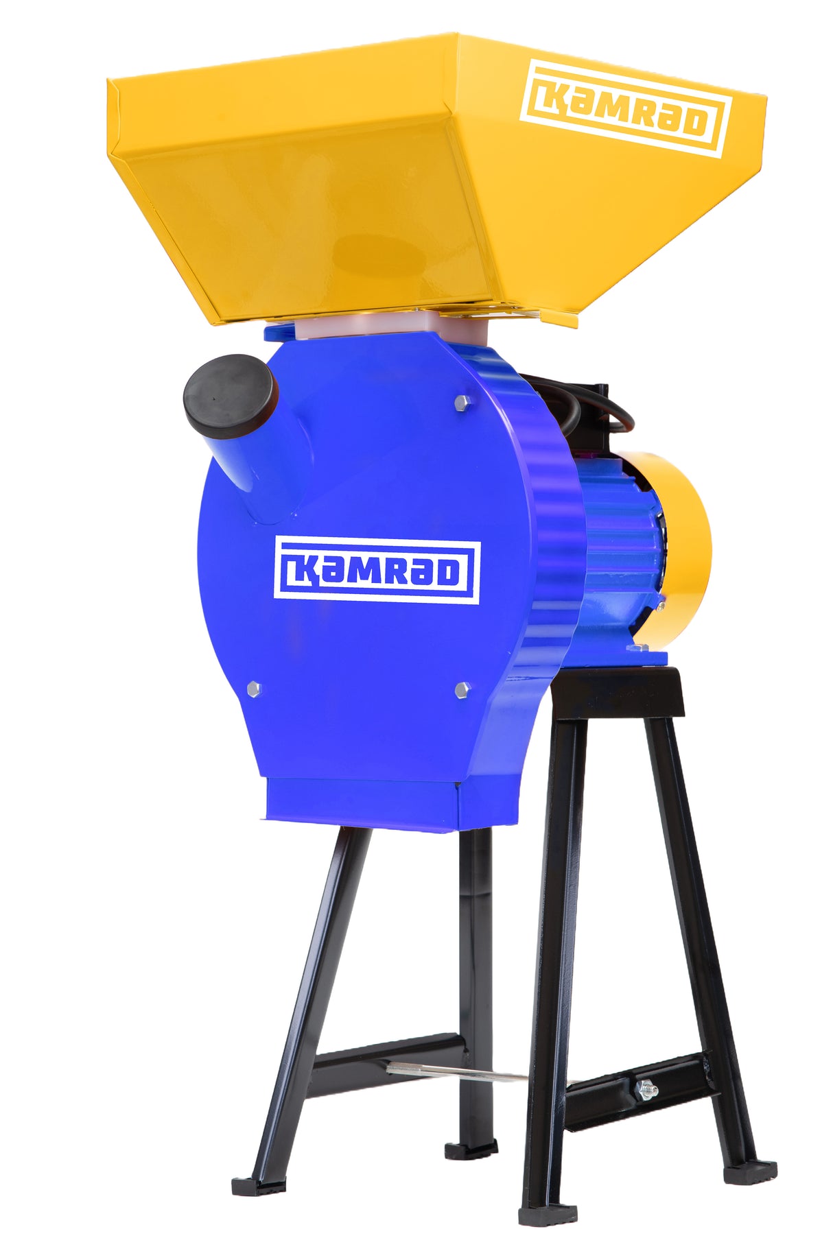 Moara cu suport metalic pentru cereale si stiuleti de porumb KAMRAD KMRS1S, 2700 W, 4 site incluse, capacitate 200 kg/h