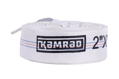 Furtun KAMRAD PVC panzat tip pompieri 2" (50 mm) – 20 m, cu mufe de cuplare, 8 bar