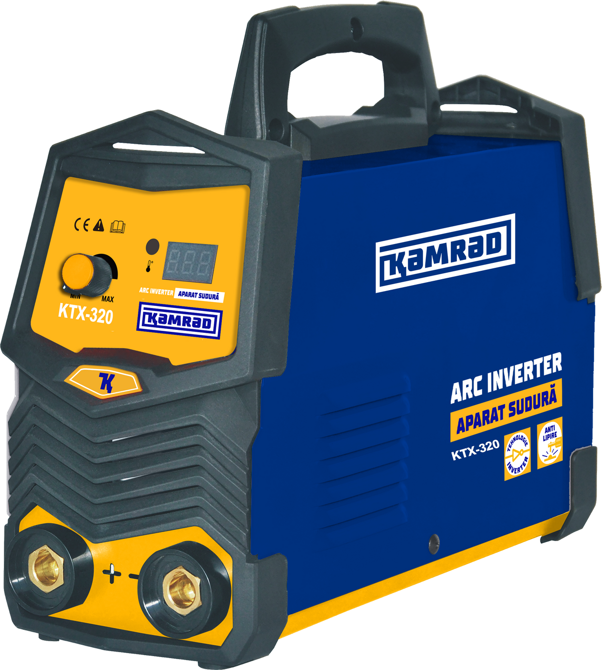 Aparat de sudura KAMRAD KTX-320 MMA 320 – 140A, 2 in 1 MMA + Lift-TIG, portabil, 220V