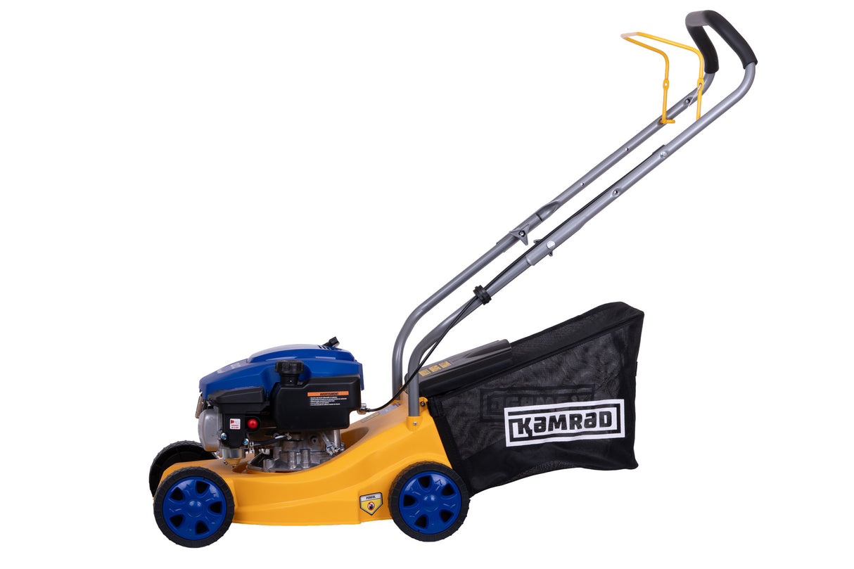 Masina de tuns gazon KAMRAD K-4000-H, 3.5CP, latime de taiere 39cm, inaltime maxima taiere 65 mm, cos colector 35L