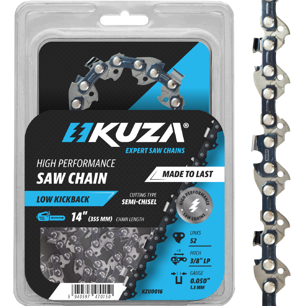 Lant pentru drujba Kuza, lungime 14", pas 3/8" LP, grosime 050"-1.3 mm, 52 Zale, 1 lant/pachet
