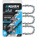 Lant pentru drujba KUZA, Lungime 12", pas 1/4", grosime 043"-1.1 mm, 64 Zale, 3 lanturi/pachet