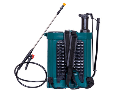 Pompa de stropit Gospodarul Profesionist 16L - 2 in 1 (cu baterie + actionare manuala), 3 duze incluse