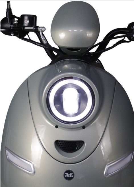 Voltarom S2 Premium, 2000W, viteza maxima 25km/h, autonomie pana la 60 km, Scuter Electric Fara Permis Argintiu
