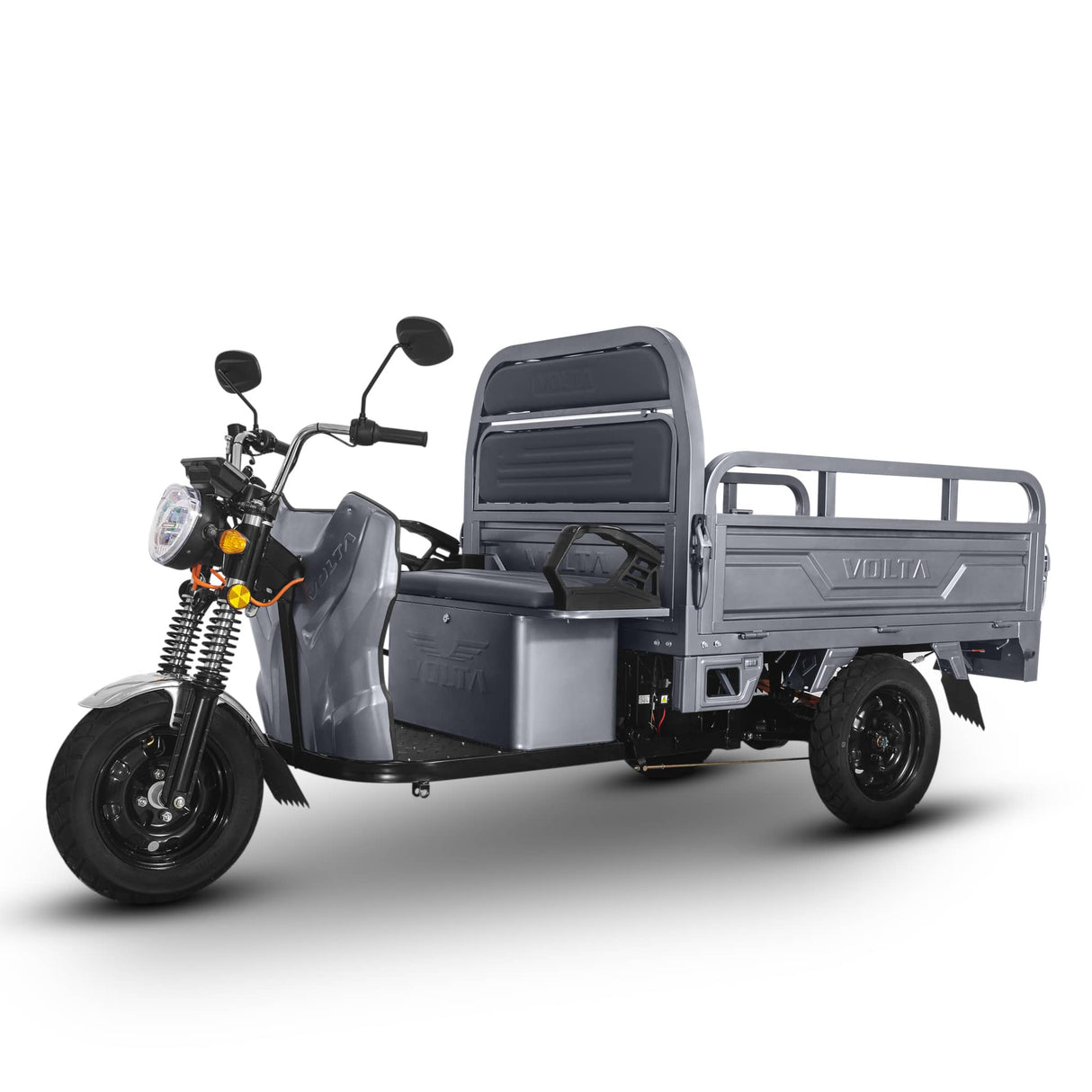 Voltarom Hercules, Motor 3900W, 72V, 45Ah, viteza maxima 25 km pe ora, pana la 50km autonomie, FARA Permis, Triciclu Electric, Gri