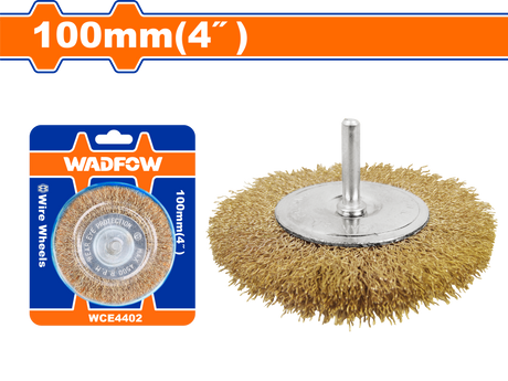 Perie de sarma disc Wadfow, 4500rpm, diametru 100mm