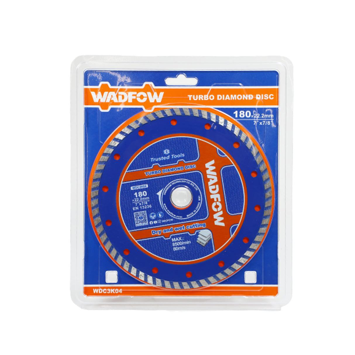Disc debitare beton Wadfow, dimensiune 180x22.2mm