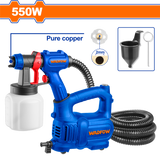 Pistol de vopsit WADFOW, 550W, vas 800 ml, debit 430 ml/min, duza cupru