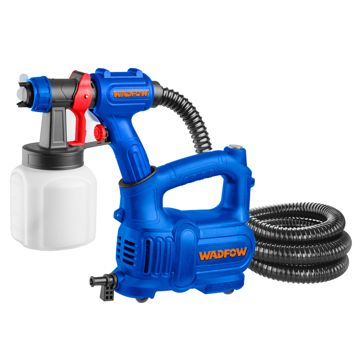 Pistol de vopsit WADFOW, 550W, vas 800 ml, debit 430 ml/min, duza cupru