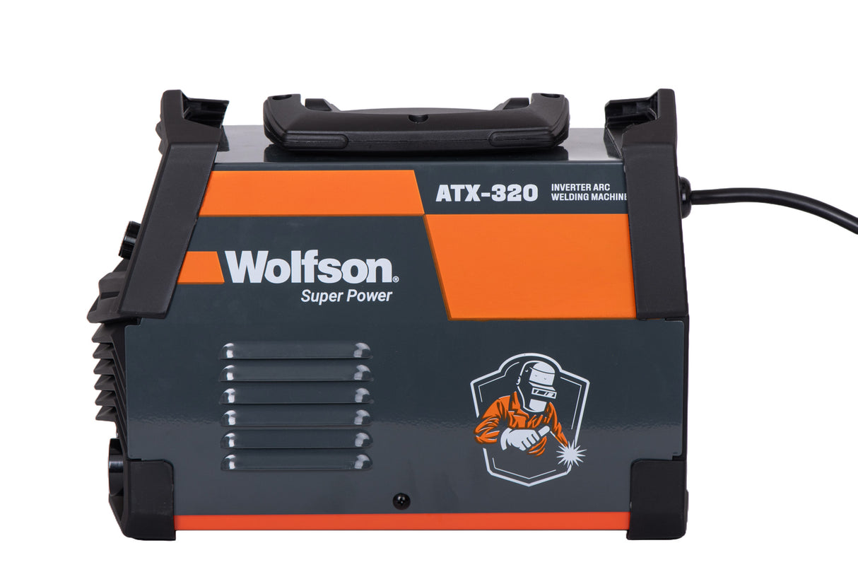 Aparat de sudura cu electrod Wolfson ATX-320 cu Inverter 2 in 1 MMA si LIFT-TIG, 140Ah