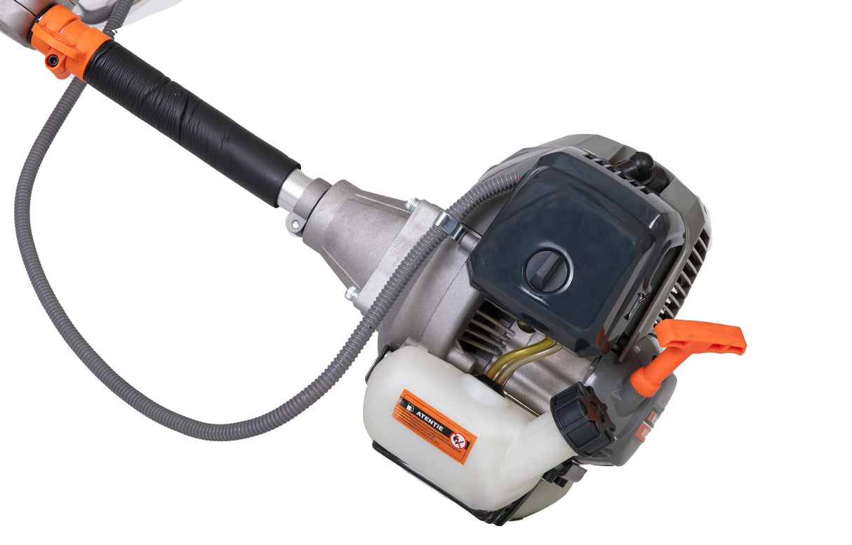 Motocoasa profesionala WOLFSON® TRX-800, 52CC, 15 accesorii, ham profesional, 3 ulei rosu 2T Premium Made in Italy