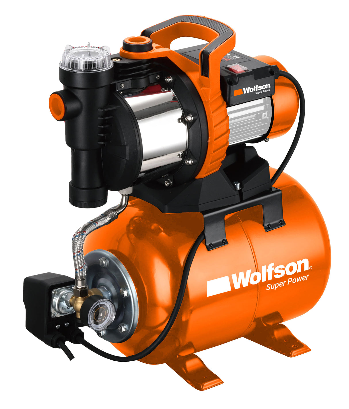 Hidrofor Wolfson cap INOX cu filtru, 900W, 24L
