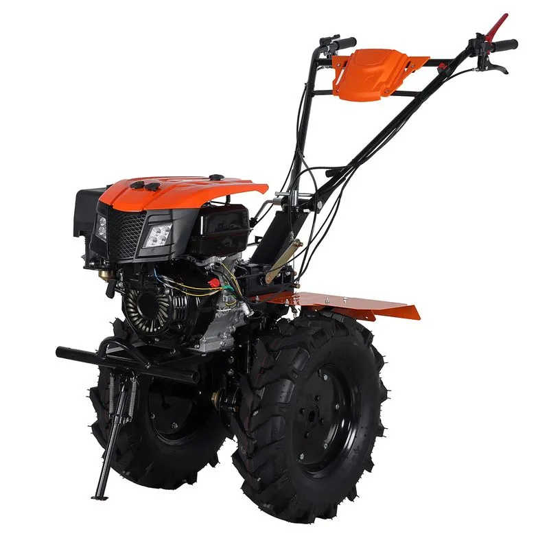 Motocultor pe benzina Wolfson Imperio 10 CP cu far si roti de transport 650x12, latime de lucru 70–140 cm