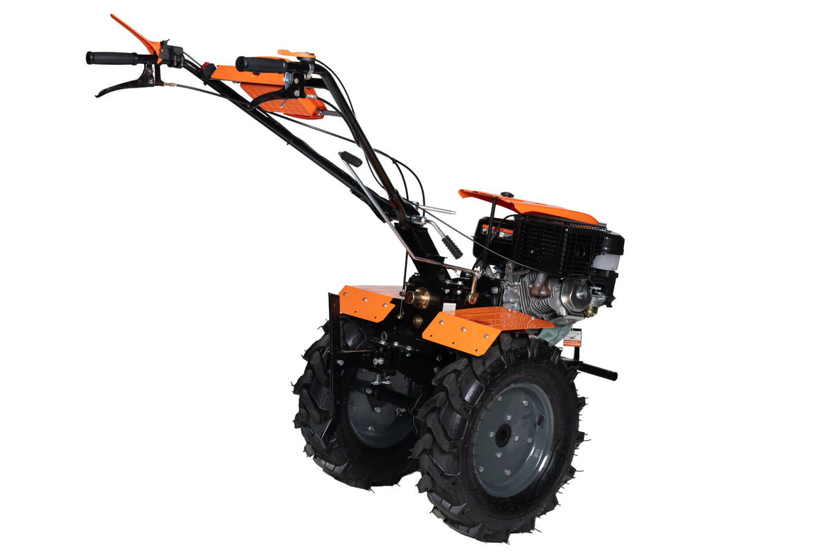 Motocultor pe benzina Wolfson Imperio 15 CP cu far si roti de transport 650x12, latime de lucru 70–140 cm