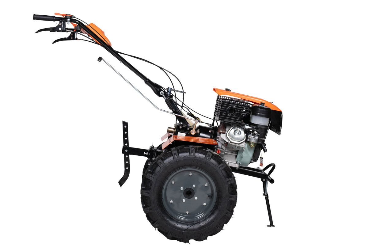Motocultor pe benzina Wolfson Imperio 15 CP cu far si roti de transport 650x12, latime de lucru 70–140 cm - Resigilat