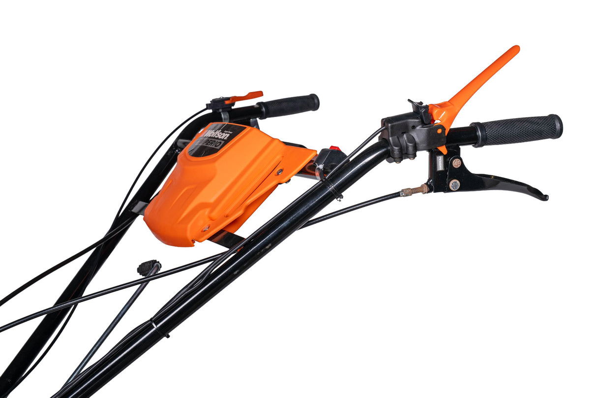 Motocultor pe benzina Wolfson Imperio 15 CP cu far si roti de transport 650x12, latime de lucru 70–140 cm