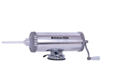Masina manuala de umplut carnati Wolfson Home K2005A, 3 kg, corp aluminiu, cu ventuza, 5 palnii, montaj orizontal
