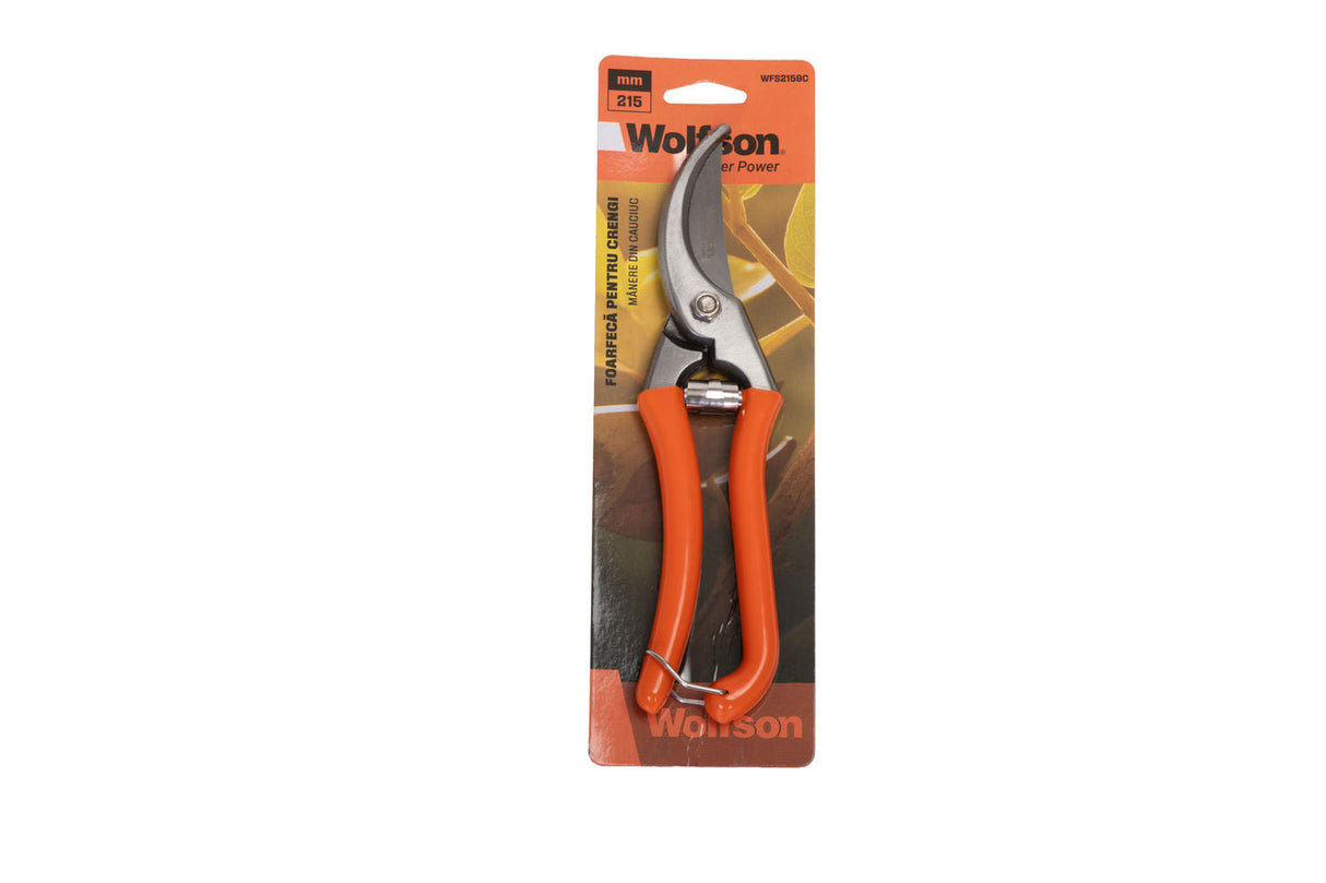 Foarfeca pentru crengi Wolfson 8.5" cu manere din cauciuc
