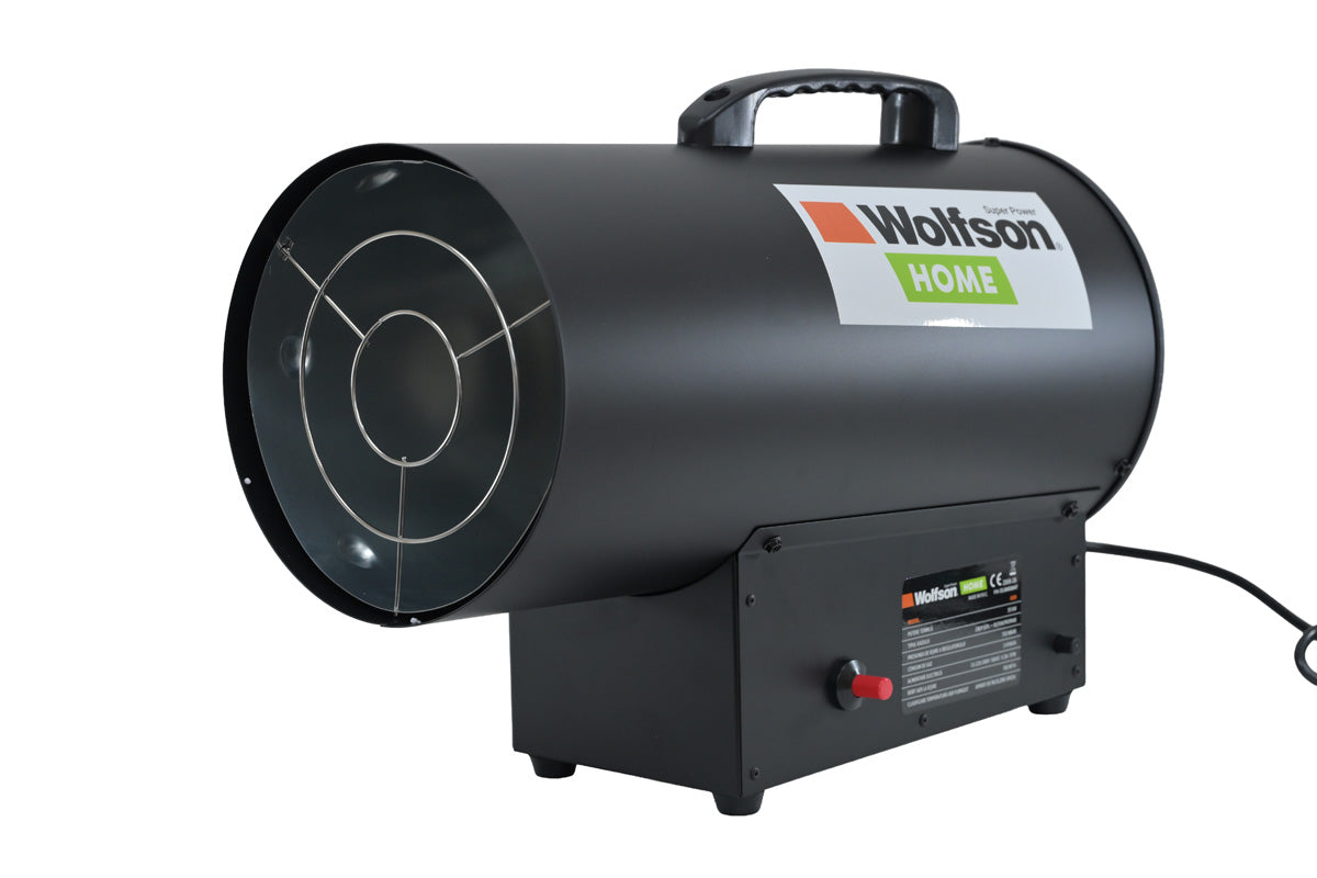 Tun de caldura pe gaz WOLFSON G35, 30kW, GPL/propan, aprindere piezoelectrica, regulator si furtun incluse