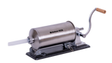 Masina manuala de umplut carnati Wolfson Home K2010PA 6 kg, corp inox si aluminiu, 5 palnii, actionare cu cremaliera, montaj orizontal