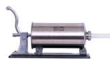 Masina manuala de umplut carnati Wolfson Home K2010PA 6 kg, corp inox si aluminiu, 5 palnii, actionare cu cremaliera, montaj orizontal