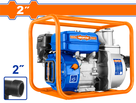 Motopompa pe benzina Wadfow, 2", 7CP, 208cc, 550l/min, rezervor 3.6L, inaltime refulare 30m, adancime 8m