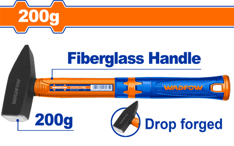 Ciocan de lacatuserie Wadfow, maner fibra de sticla, cap 200g