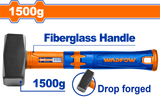 Ciocan pentru zidarie Wadfow, otel carbon, maner fibra de sticla, 1500g