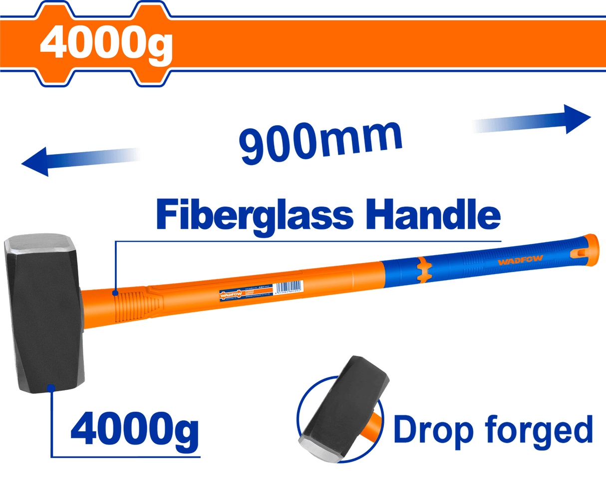 Ciocan baros Wadfow, dimensiune 90cm, otel carbon, maner fibra de sticla, 4kg