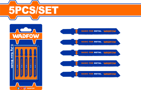 Set 5 lame fierastrau pendular pentru metal Wadfow, 50mm, 12TPI
