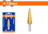 Burghiu conic in trepte Wadfow, 4-12mm, pas 2mm, prindere cilindrica 1/4"